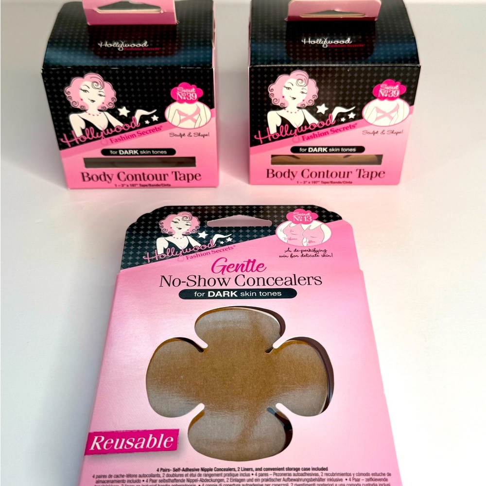 Hollywood Fashion Secrets Body Contour Tape and Concealers Bundle